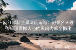 网红黑料全景深度追踪：记录名人跌落后那震撼人心的黑暗内幕全揭秘